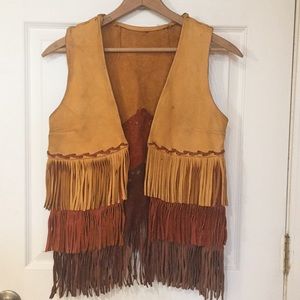 Custome made genuine soft leather vest